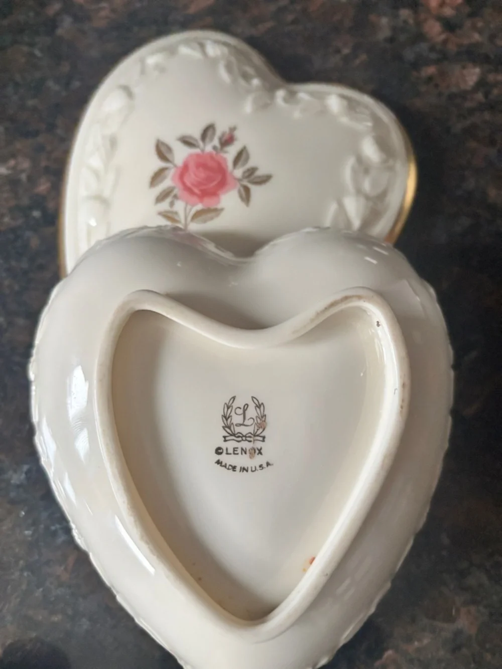 Lenox Rhodora Pattern Trinket Box - Picture 7 of 8